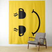 Coffee Cup Smile タペストリー (インサイチュ)