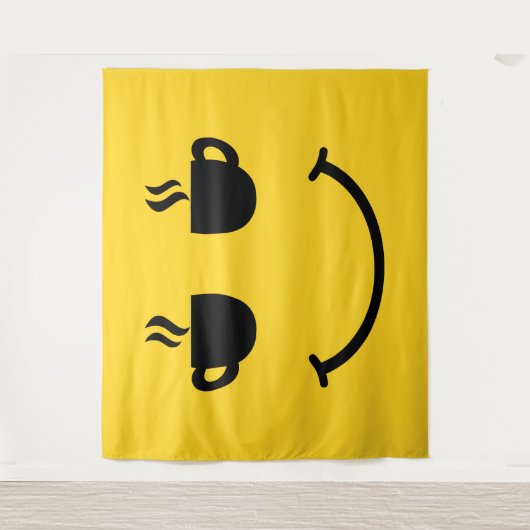 Coffee Cup Smile タペストリー (正面)