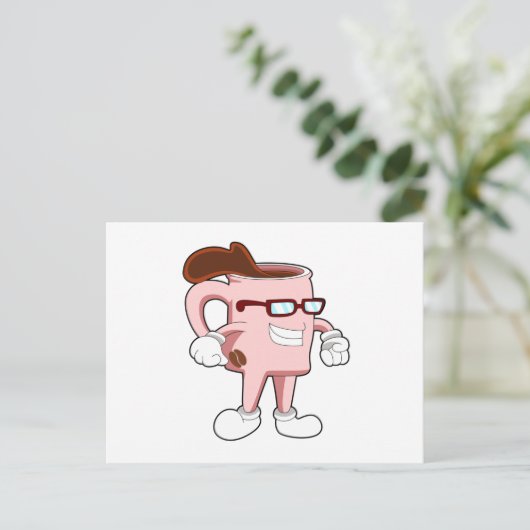 Coffee cup with Coffee ポストカード (スタンド正面)