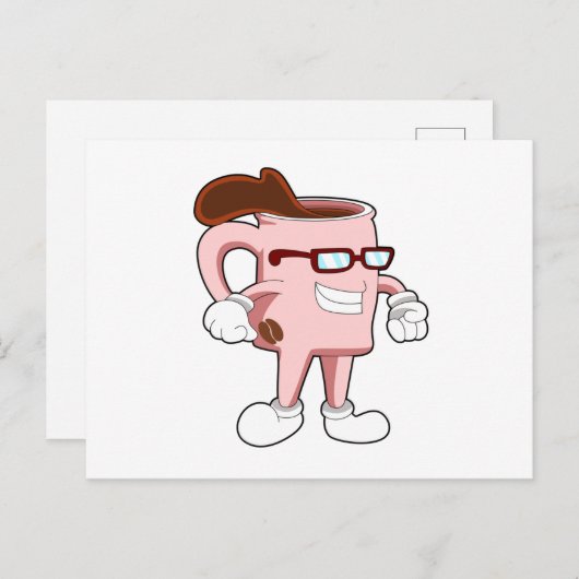 Coffee cup with Coffee ポストカード (正面/裏面)