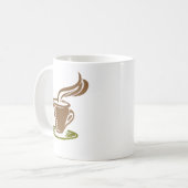 Coffee Cup with Coffee Cup Design コーヒーマグカップ (正面左)