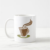 Coffee Cup with Coffee Cup Design コーヒーマグカップ (左)