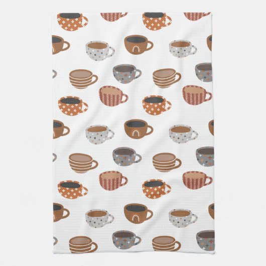 Coffee Cups   キッチンタオル (縦)