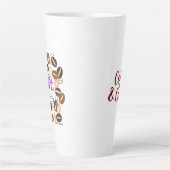 COFFEE & CUSSIN' by Jeff Willis Art カフェラテマグ (正面)