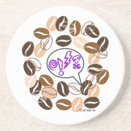 COFFEE & CUSSIN' by Jeff Willis Art コースター