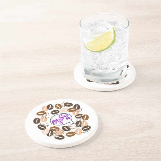 COFFEE & CUSSIN' by Jeff Willis Art コースター (側面)