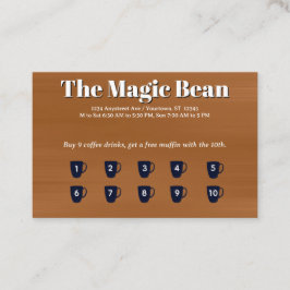 Coffee Customer Rewards Card 名刺
