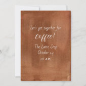 Coffee Date Invitation Pastry Sweets Food 招待状 (裏面)