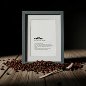 Coffee Definition Poster | Dictionary Style ポスター