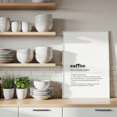Coffee Definition Poster | Dictionary Style ポスター