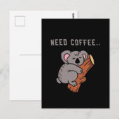 Coffee Design Funny ポストカード (正面/裏面)