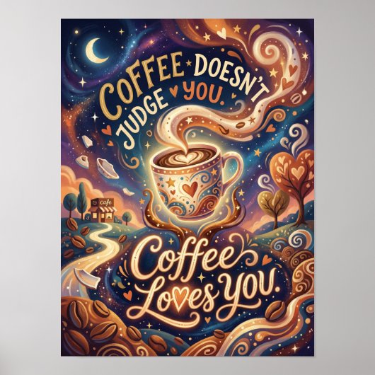 coffee doesn't judge you ポスター (正面)