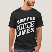 coffee dog print lab tシャツ (正面)