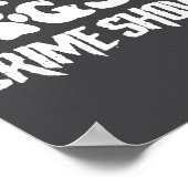 Coffee Dogs Crime Shows Funny Quote Dog Lovers Cof ポスター (角)