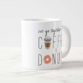 "Coffee & Donuts" ジャンボマグ ジャンボコーヒーマグカップ