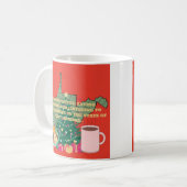 Coffee, Donuts, Christmas Music in West Virginia  コーヒーマグカップ (正面左)