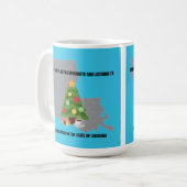 Coffee, Doughnuts and Christmas Music in Louisiana コーヒーマグカップ (正面左)