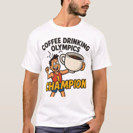 Coffee Drinking Olympics T-Shirt - Caffeine  Tシャツ