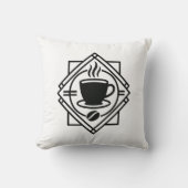 Coffee Emblem Pillow クッション (正面)