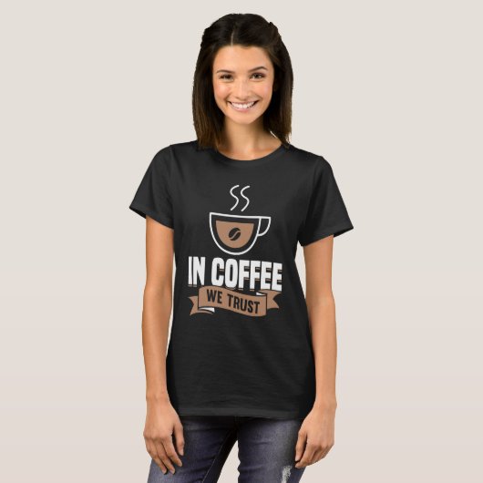 Coffee Espresso Barista Cappuccino Latte Tシャツ (正面フル)