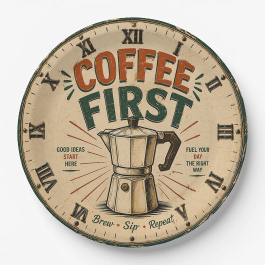 Coffee First  ペーパープレート (正面)