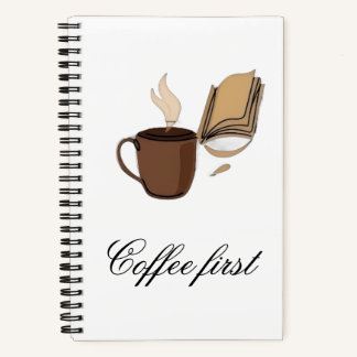 Coffee First ミニマリスト ラインアート ジャーナル ノート
