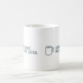 "Coffee First"ミニマルなMag優先モチベーション コーヒーマグカップ (中央)