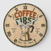 Coffee First ラージ壁時計 (正面)