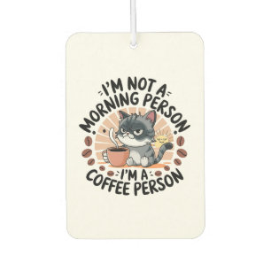 Coffee-First Attitmentおもしろい猫デザイン カーエアーフレッシュナー