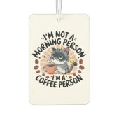 Coffee-First Attitmentおもしろい猫デザイン カーエアーフレッシュナー (裏面)