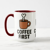 Coffee First Ceramic Mug マグカップ (左)
