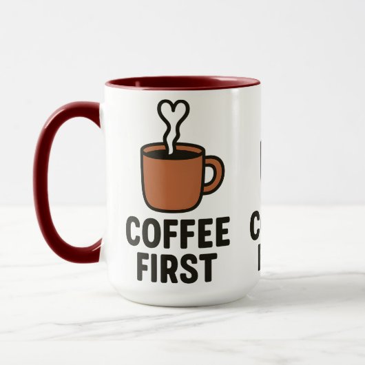 Coffee First Ceramic Mug マグカップ (左)