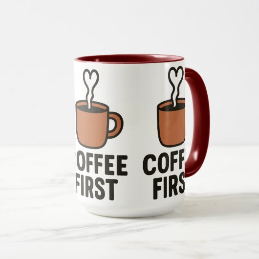 Coffee First Ceramic Mug マグカップ (正面右)