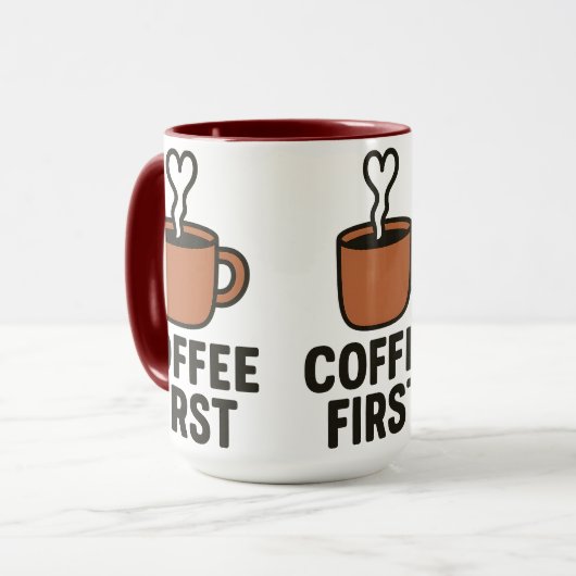 Coffee First Ceramic Mug マグカップ (正面左)