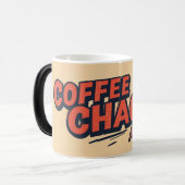 Coffee First Chaos After – Funny Sarcastic Quote D モーフィングマグカップ (正面左)