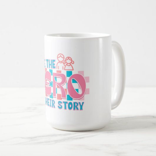 "Coffee First, Conquer the World Later コーヒーマグカップ (正面右)