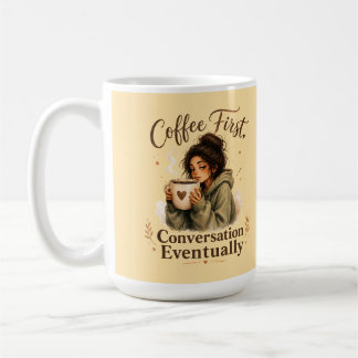 Coffee First Conversation Eventually ギャルマグ コーヒーマグカップ