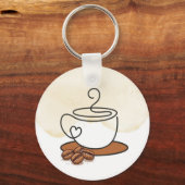 Coffee First Decisions Later Keychain キーホルダー (正面)