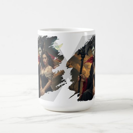 Coffee First, Everything Else Late Mug モーフィングマグカップ (中央)