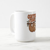 Coffee First Funny Sloth Mug コーヒーマグカップ (正面左)