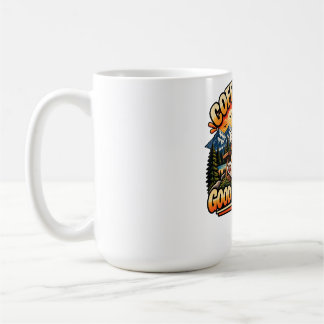 Coffee First Good Mood Later Funny Cat T-Shirt コーヒーマグカップ