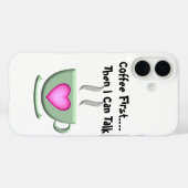 Coffee First iPhoneケース Case-Mate iPhoneケース (裏面 (横))