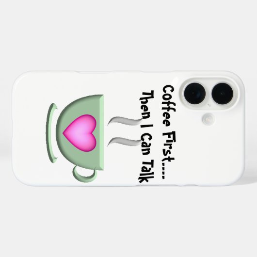 Coffee First iPhoneケース Case-Mate iPhoneケース (裏面 (横))