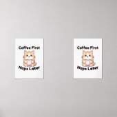 Coffee First Naps Later Cute Cat | Kawaii Coffee (正面)