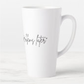 “Coffee first, problems later” カフェラテマグ (右)