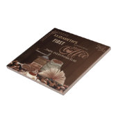 Coffee First Then Everything Else Kitchen Rule タイル (側面)