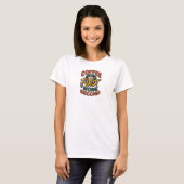 COFFEE FIRST WORK SECOND ビブリーなウェアラブルアート Tシャツ (正面フル)
