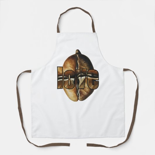 Coffee-flavored kitchen apron エプロン (正面)