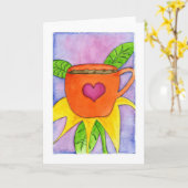 Coffee Flower カード (黄色い花)