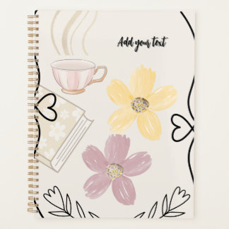 Coffee & Flowers Planner for Book Lovers プランナー手帳